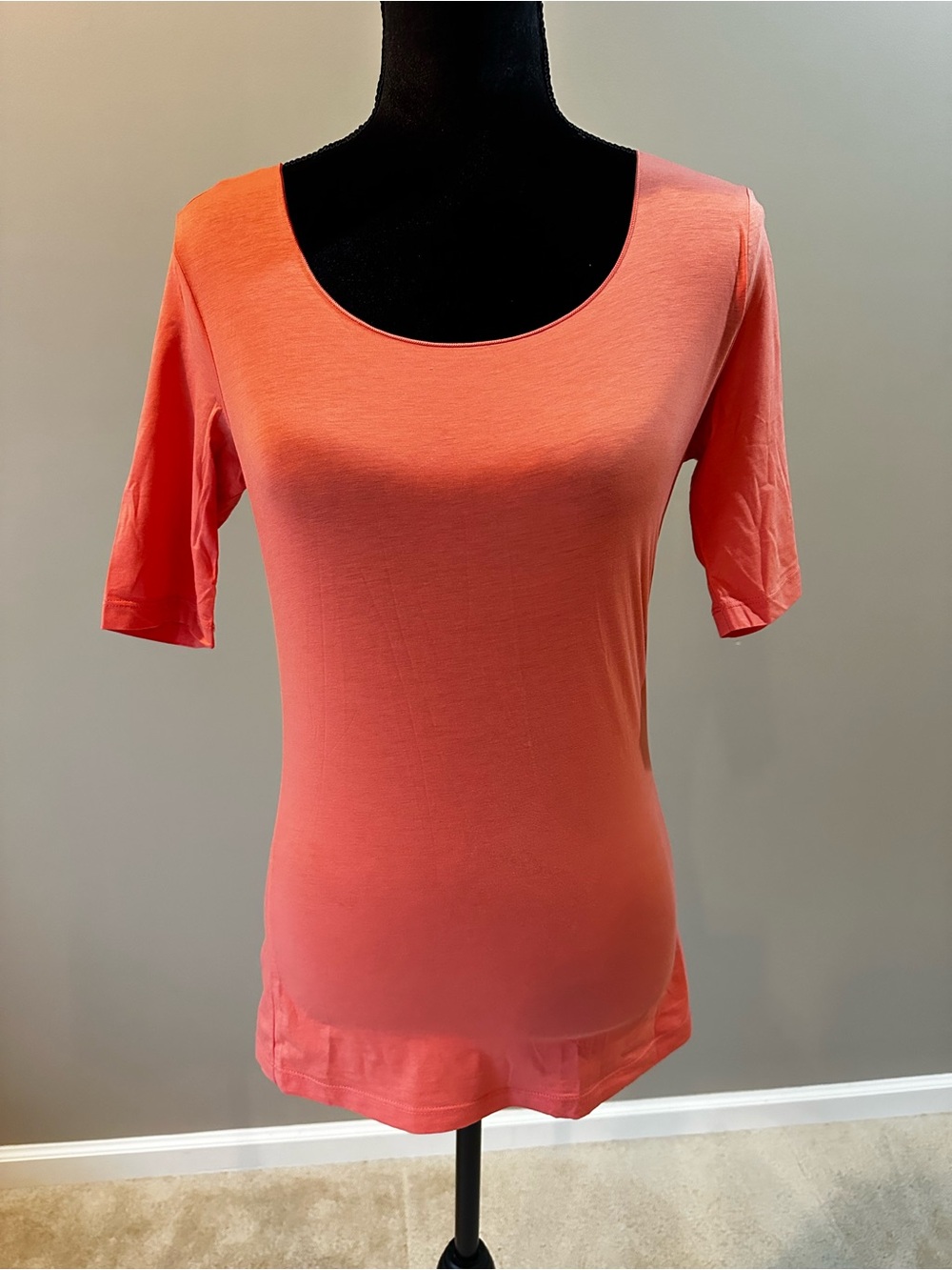 Hugo Boss Coral Scoop Neck Short Sleeve Tee